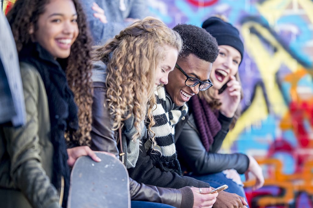 Teens In Urban Environment