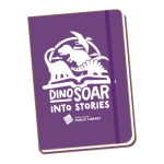 Graphic of a JCPL Summer Reading journal with the 2026 Summer Reading logo on the front.